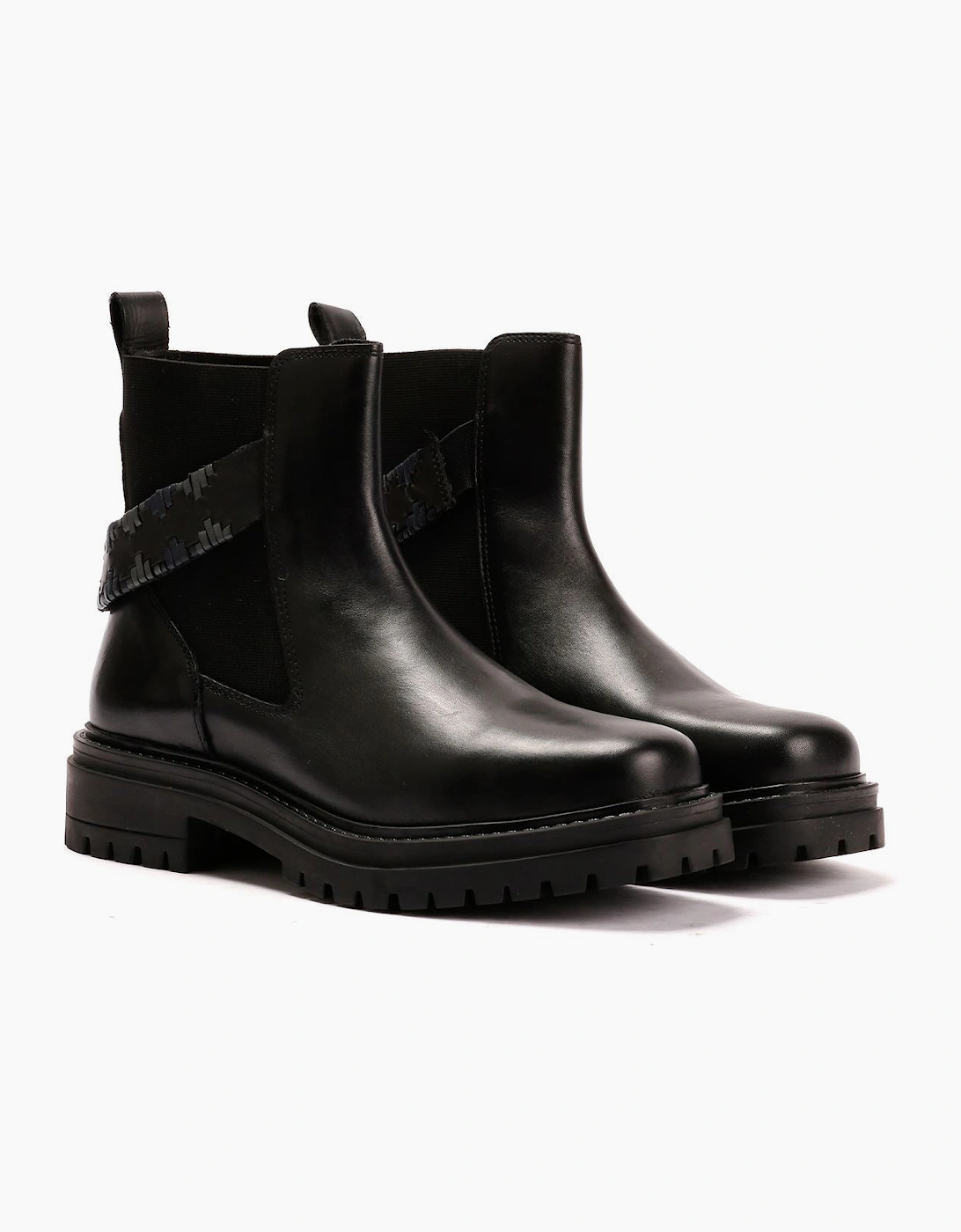 Osprey London The Guildford Chelsea Leather Women's Black Boots