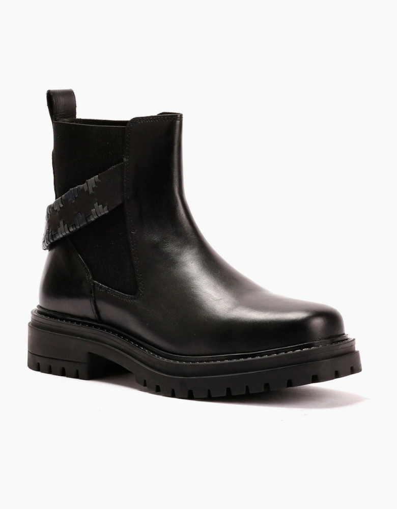 Osprey London The Guildford Chelsea Leather Women's Black Boots