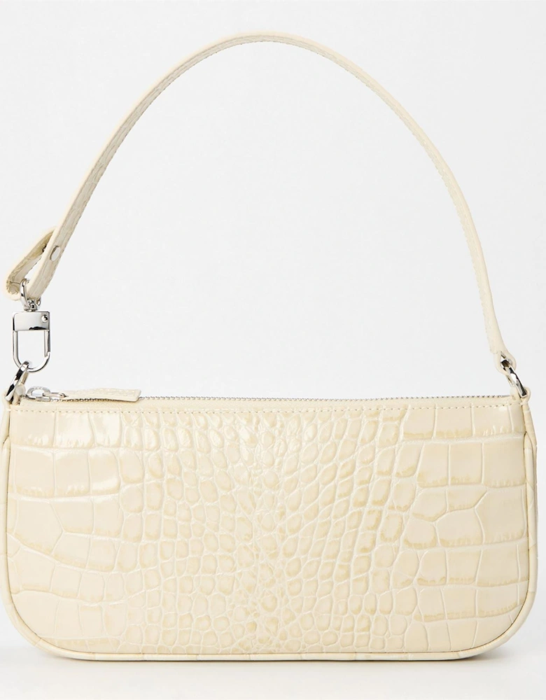 Embossed Leather Shoulder Bag