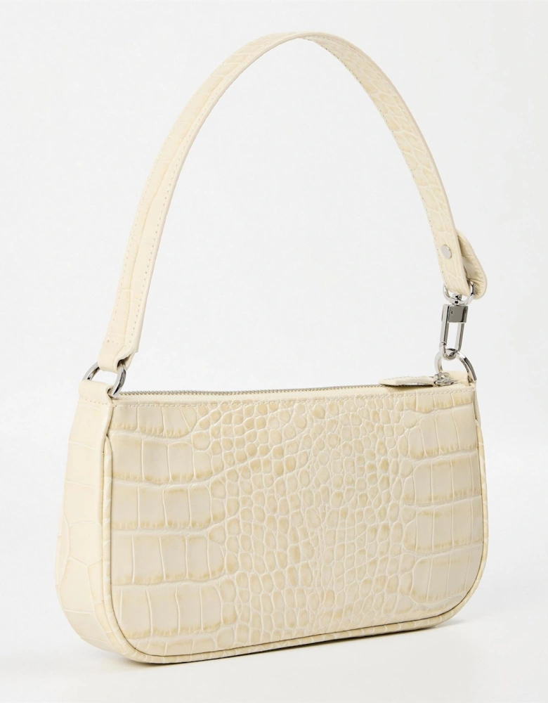 Embossed Leather Shoulder Bag