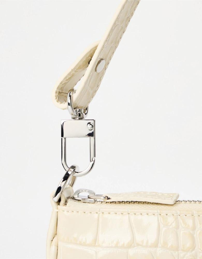 Embossed Leather Shoulder Bag