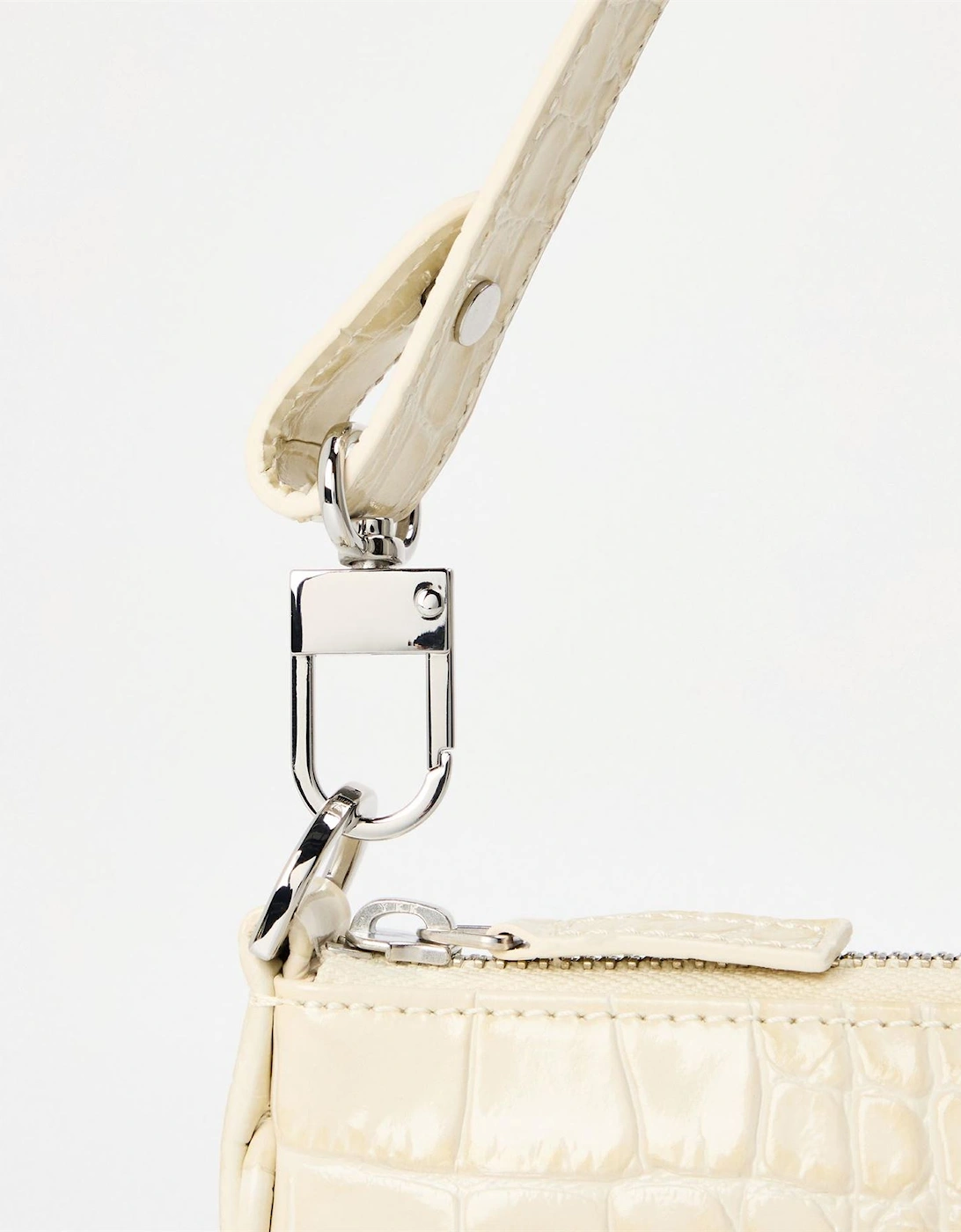 Embossed Leather Shoulder Bag