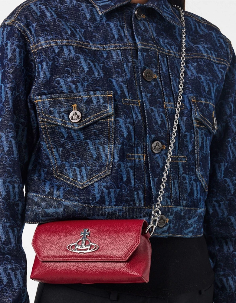 Womens Viv Mini Chain Pouch Clutch Bag