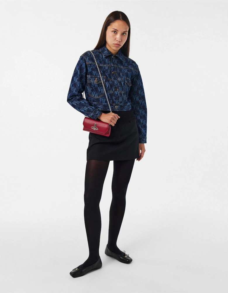 Womens Viv Mini Chain Pouch Clutch Bag