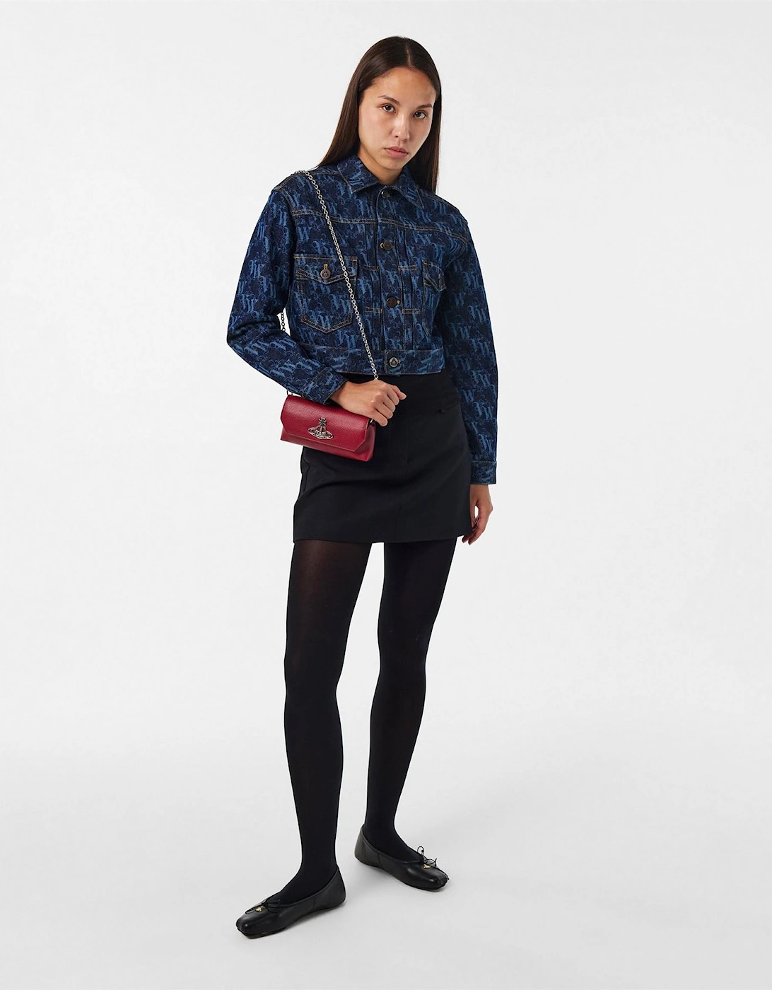 Womens Viv Mini Chain Pouch Clutch Bag