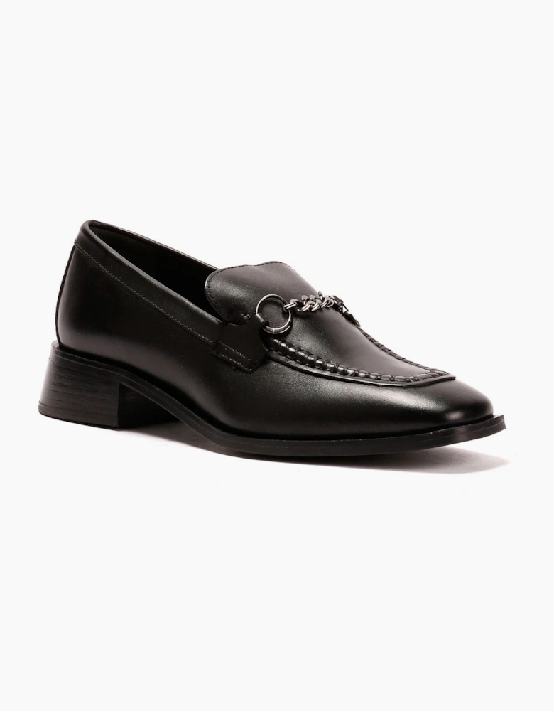 Osprey London The Islington Leather Women's Black Loafers