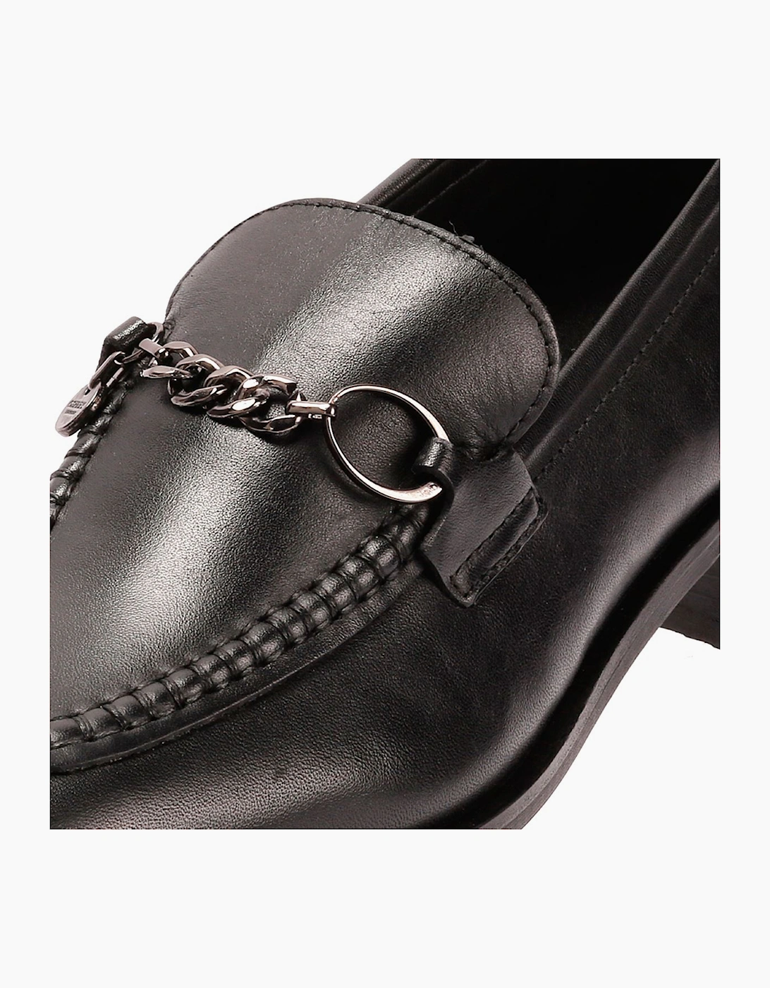 Osprey London The Islington Leather Women's Black Loafers