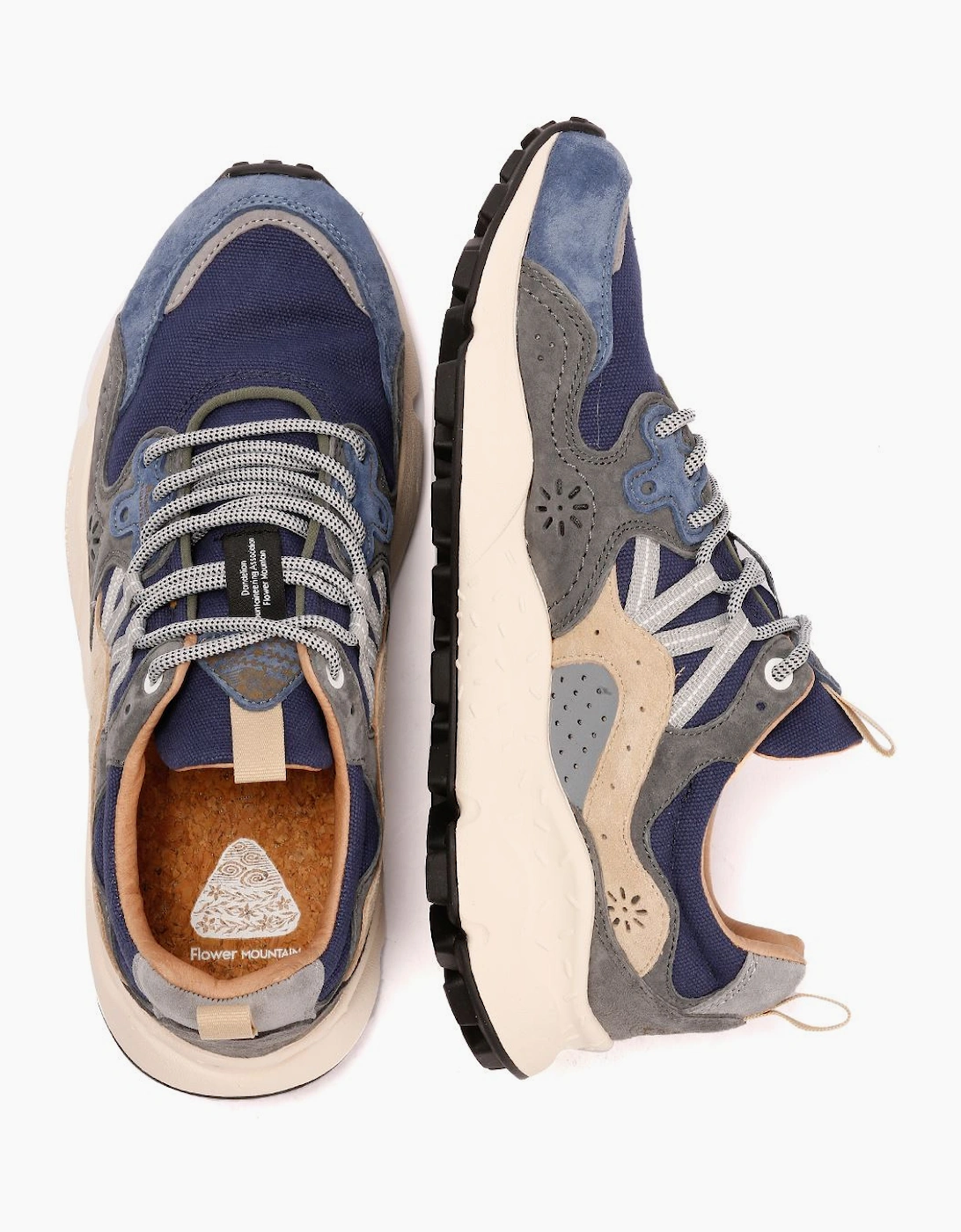 Flower Mountain Yamano 3 Men's Navy/Grey Trainers