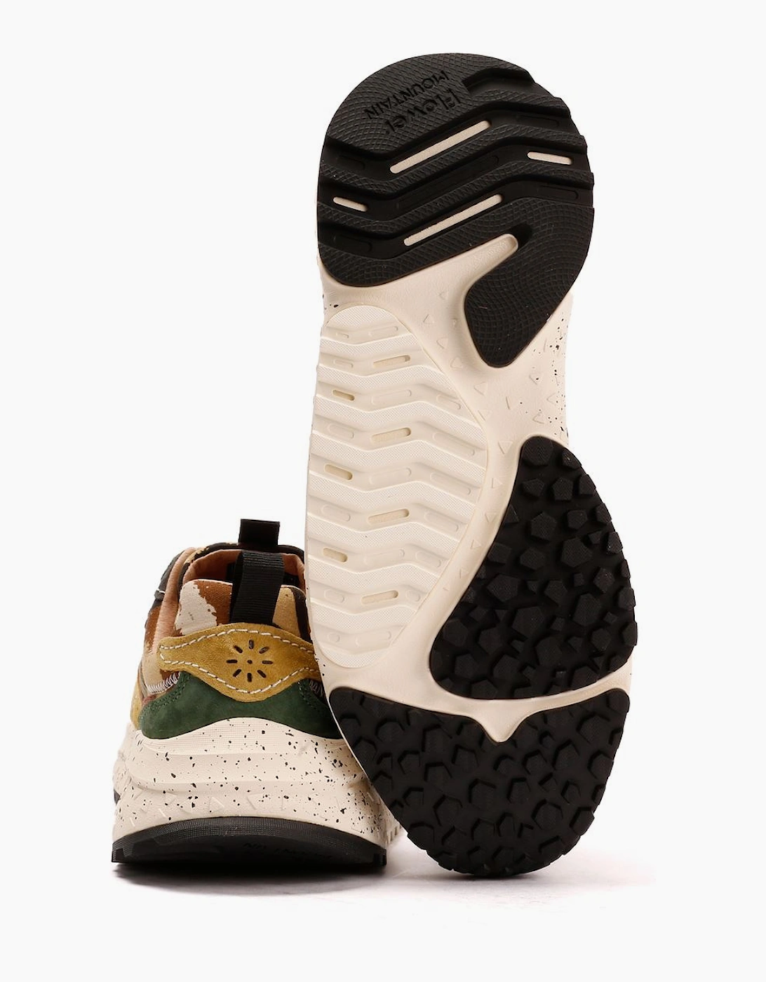 Flower Mountain Wave Suede Men's Camouflage Trainers
