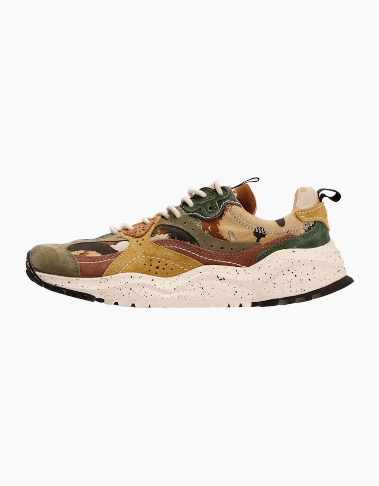 Flower Mountain Wave Suede Men's Camouflage Trainers