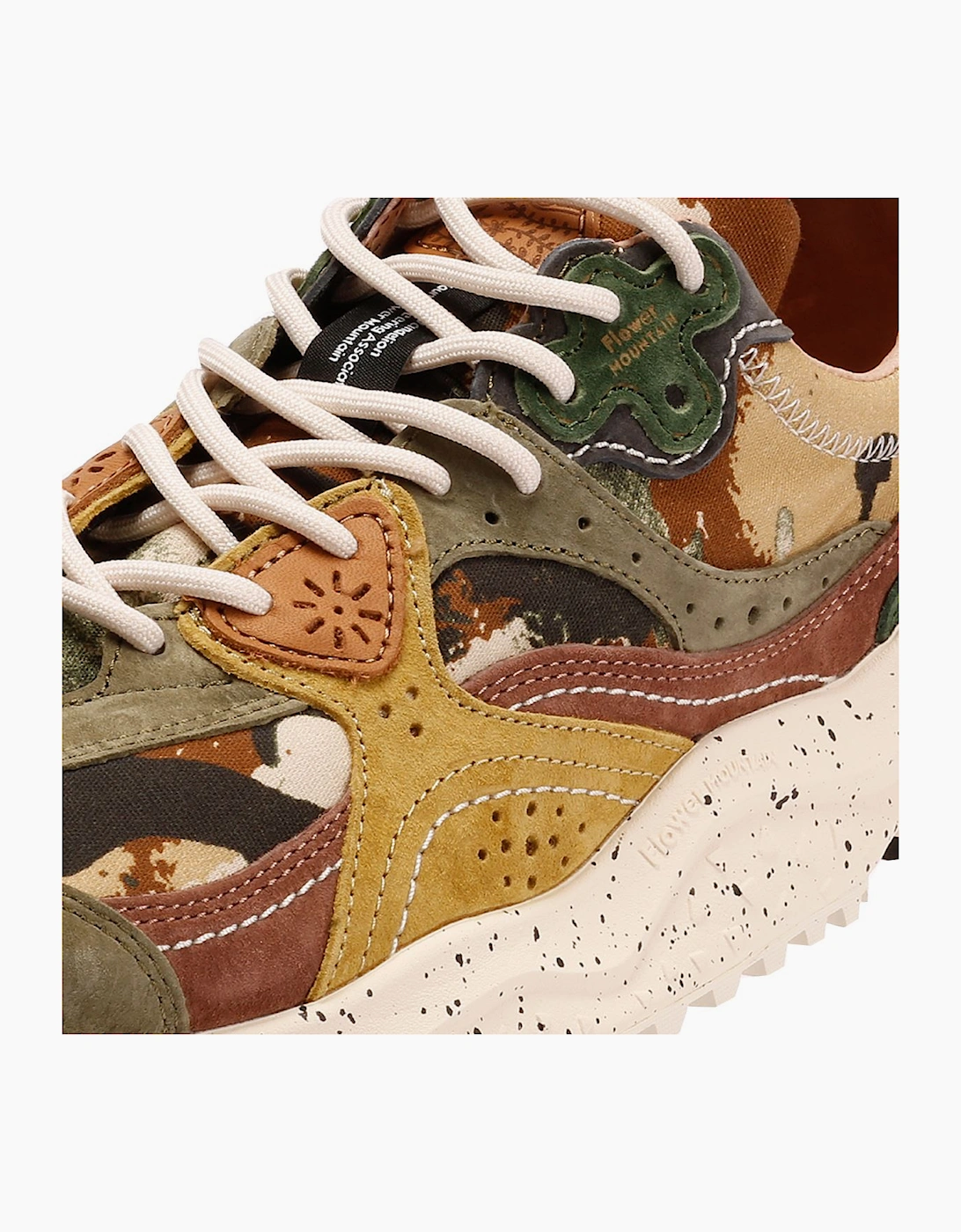 Flower Mountain Wave Suede Men's Camouflage Trainers