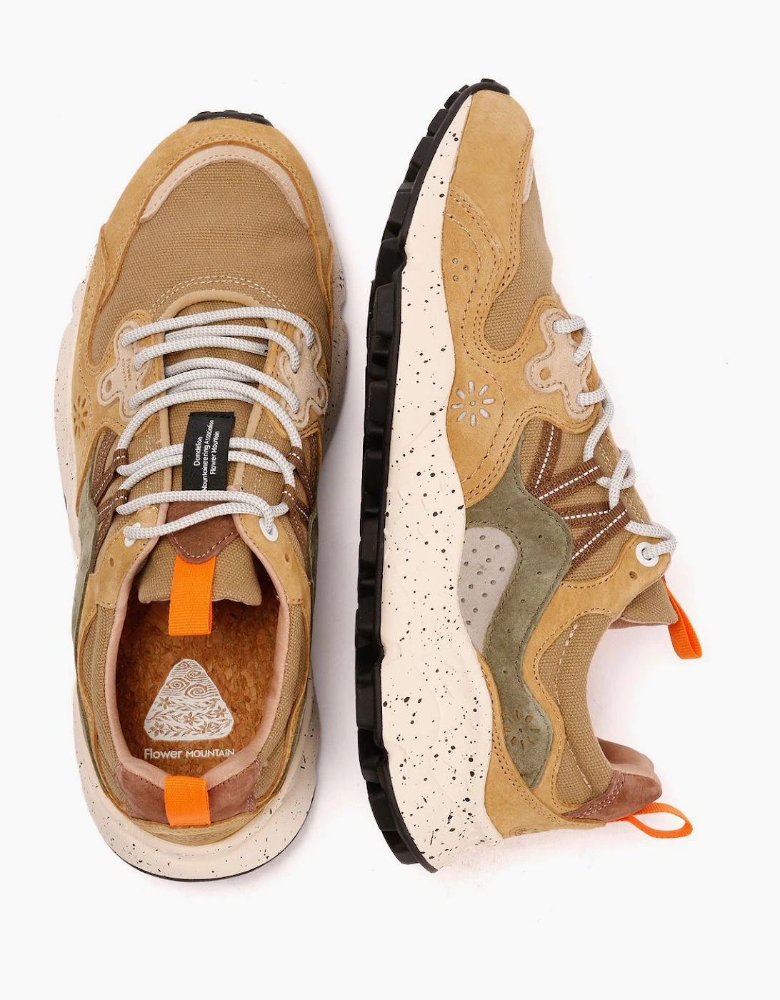 Flower Mountain Yamano 3 Men's Khaki/Green Trainers
