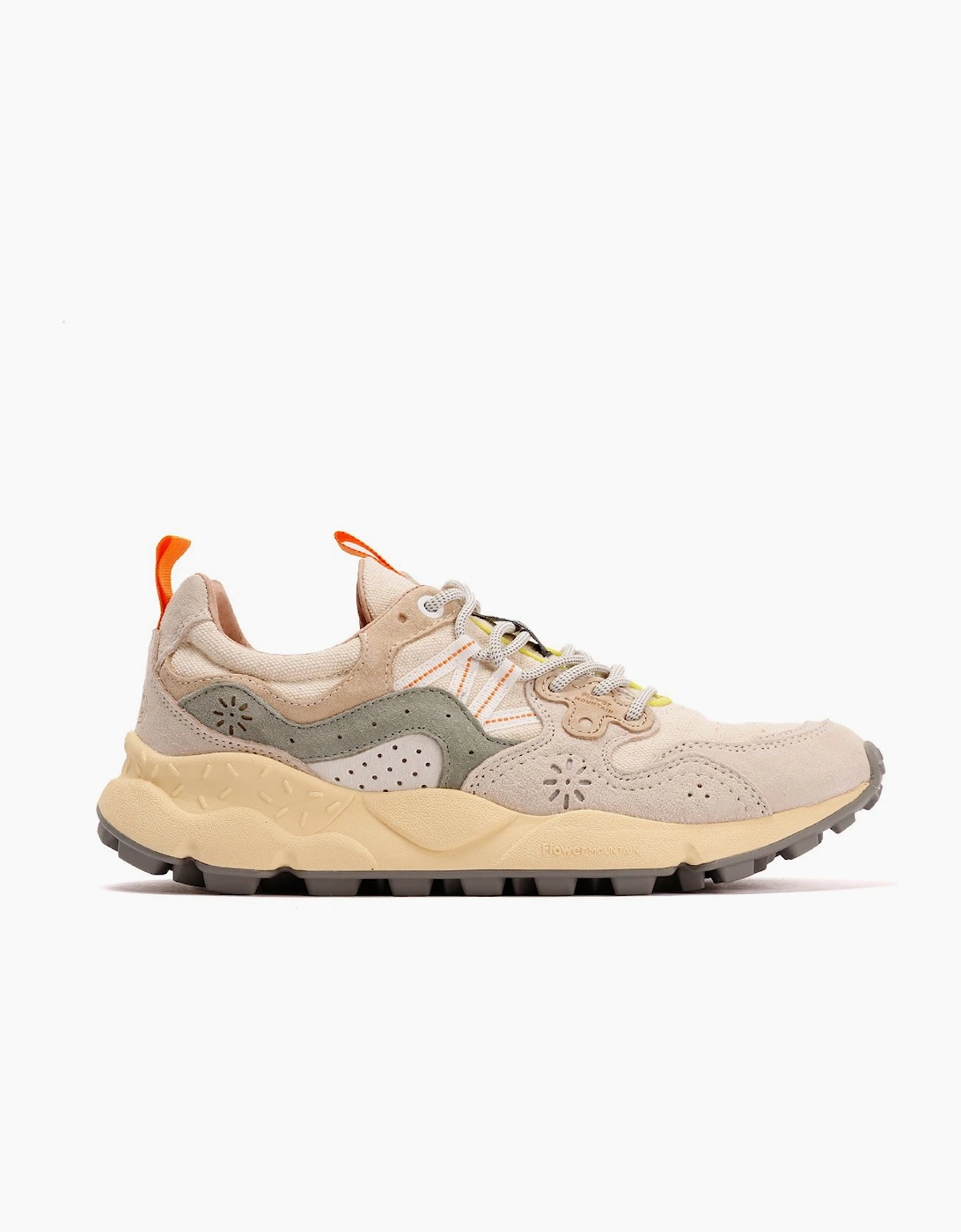 Flower Mountain Yamano 3 Off White/Green Trainers