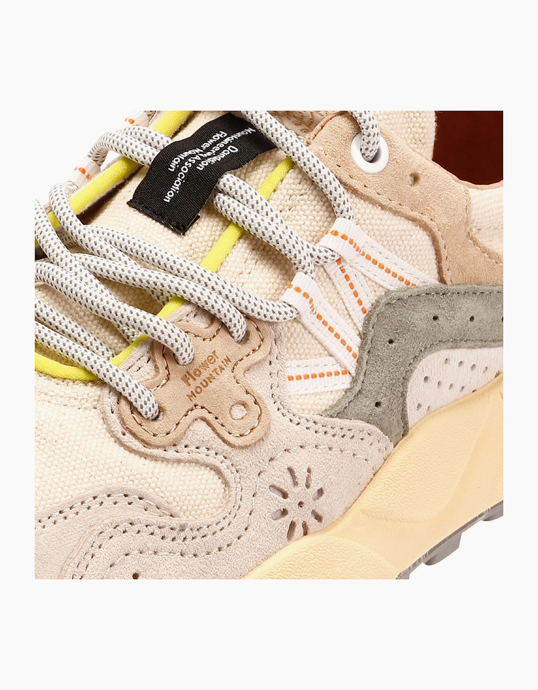 Flower Mountain Yamano 3 Off White/Green Trainers