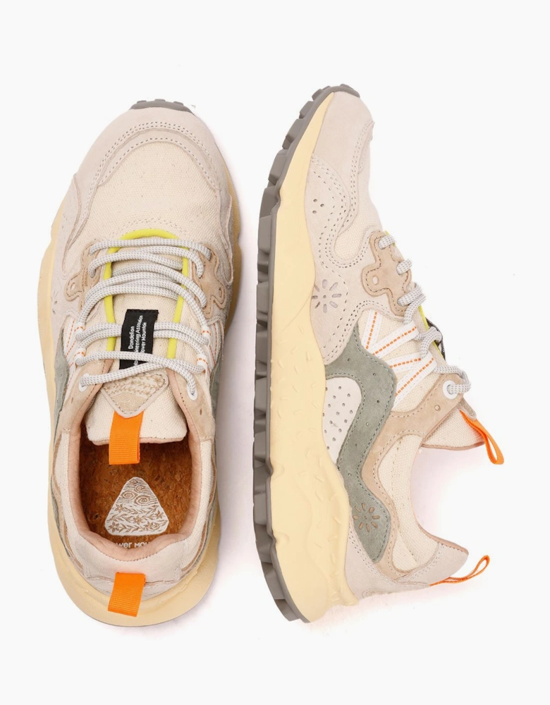 Flower Mountain Yamano 3 Off White/Green Trainers