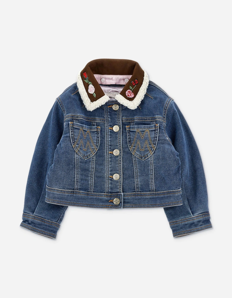 Monnalisa Girls Disney Toy Story Jessie Denim Jacket in Blue
