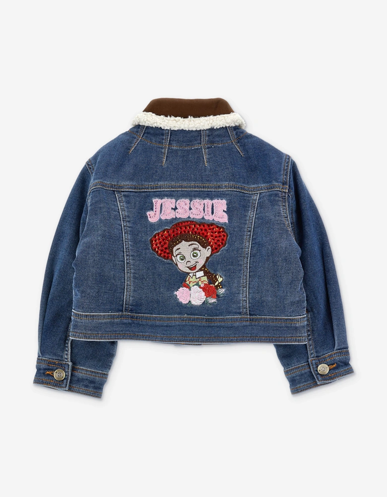 Monnalisa Girls Disney Toy Story Jessie Denim Jacket in Blue