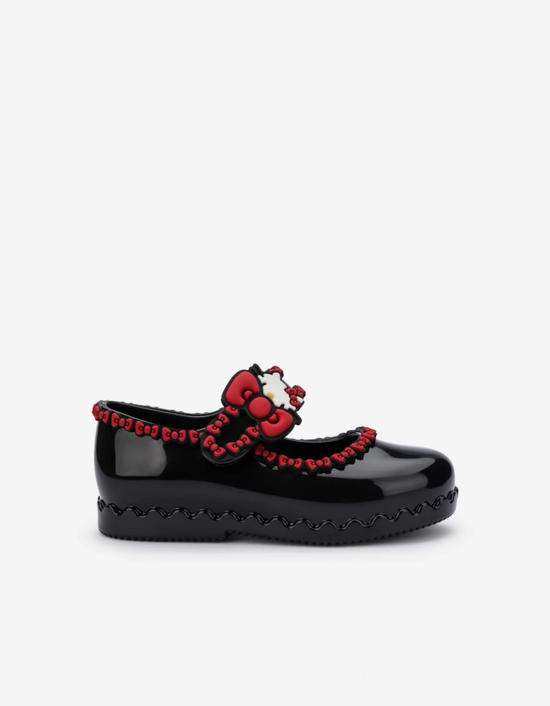 Mini Melissa Girls Hip Ballerina + Hello Kitty and Friends Shoes in Black