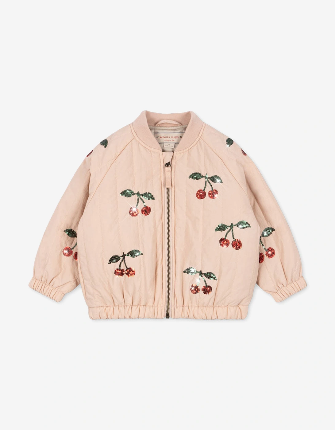 Konges Sløjd Girls Juno Sequin Bomber Jacket in Pink