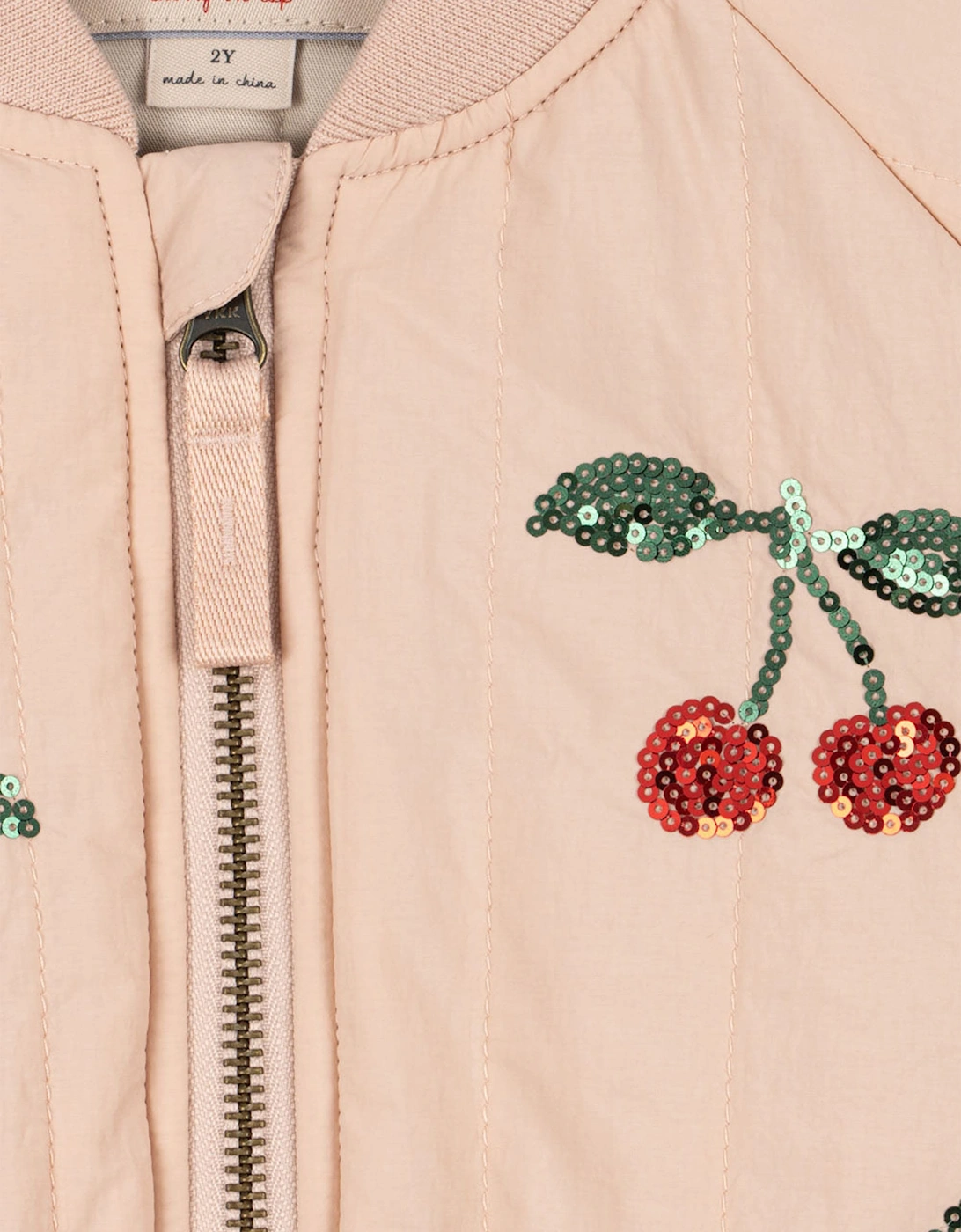 Konges Sløjd Girls Juno Sequin Bomber Jacket in Pink