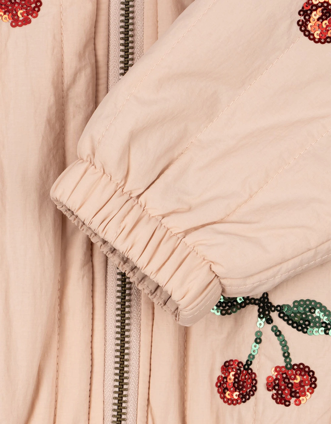 Konges Sløjd Girls Juno Sequin Bomber Jacket in Pink