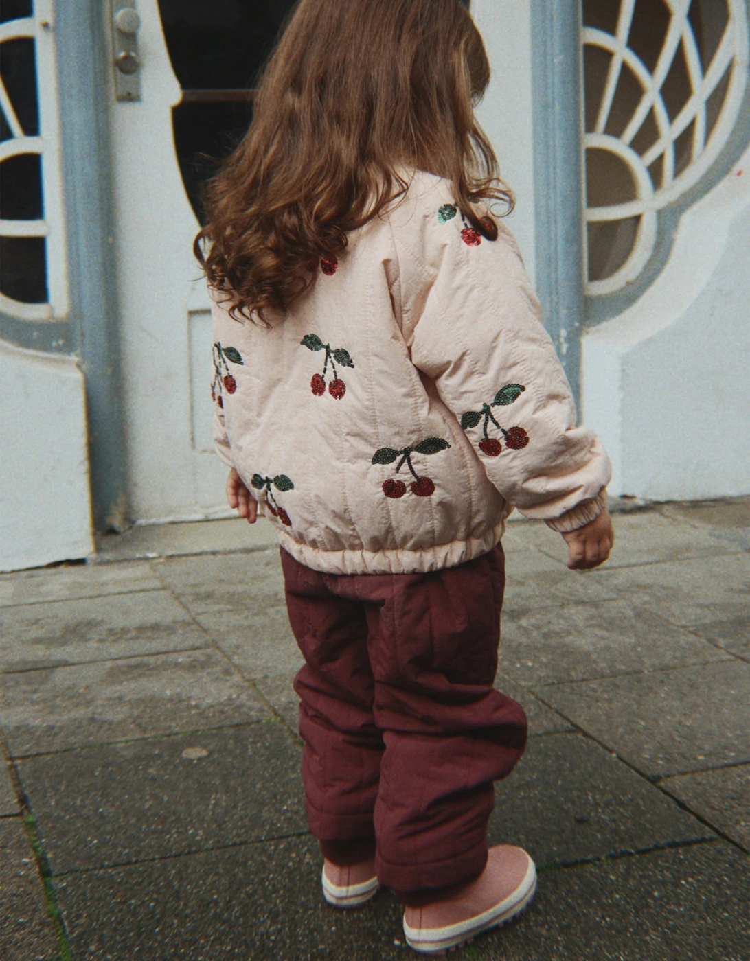 Konges Sløjd Girls Juno Sequin Bomber Jacket in Pink