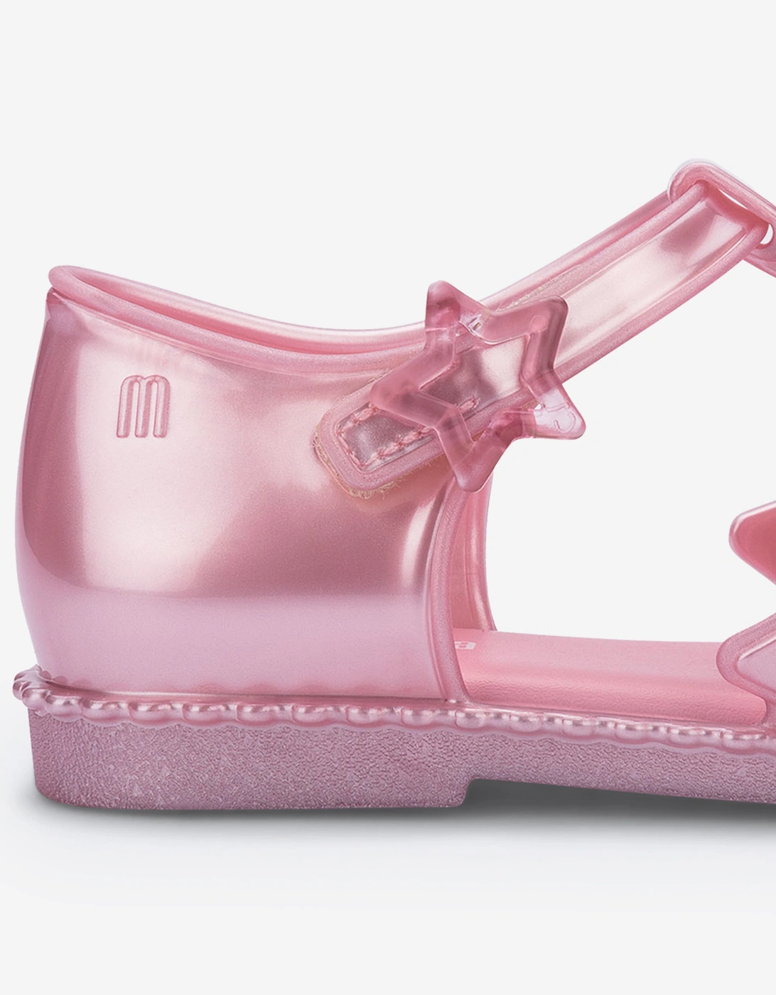 Mini Melissa Girls Starry Sandals in Pink