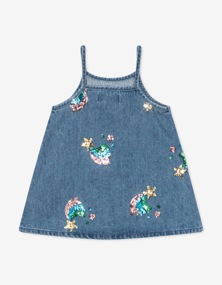 Konges Sløjd Girls Magot Sequin Strap Dress in Blue