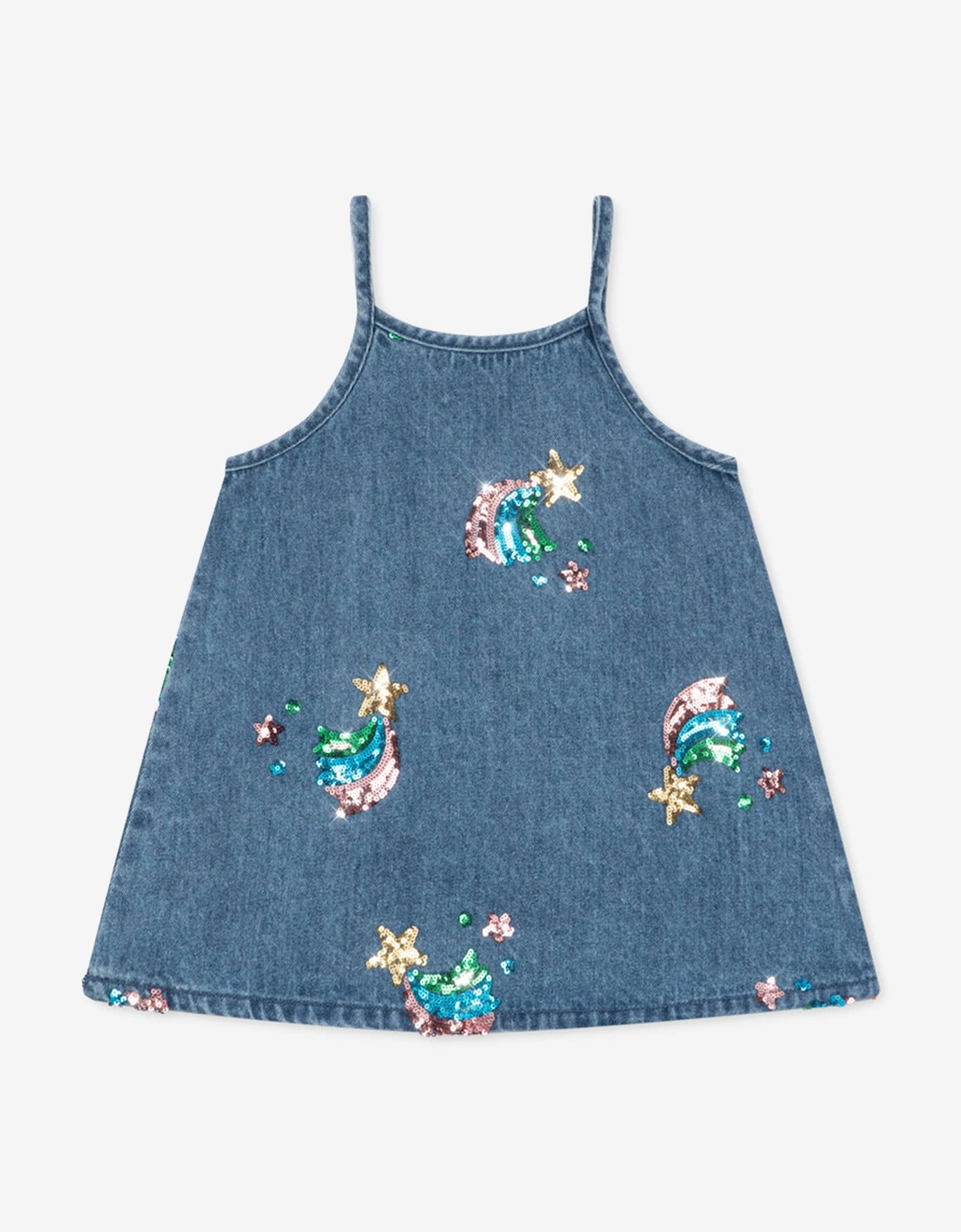 Konges Sløjd Girls Magot Sequin Strap Dress in Blue, 4 of 3