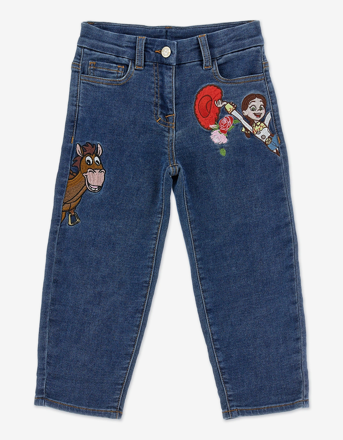 Monnalisa Girls Multi  Disney Toy Story Jeans  Blue - Size 6 Years Kids