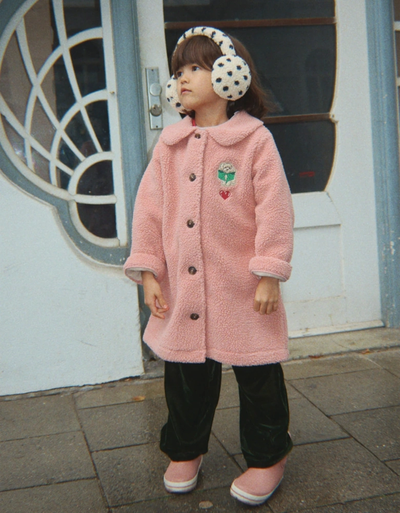 Konges Sløjd Girls Jody Coat in Pink