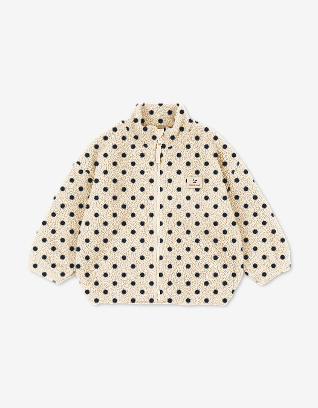 Konges Sløjd Girls Jody Embroidery Teddy Jacket in Beige
