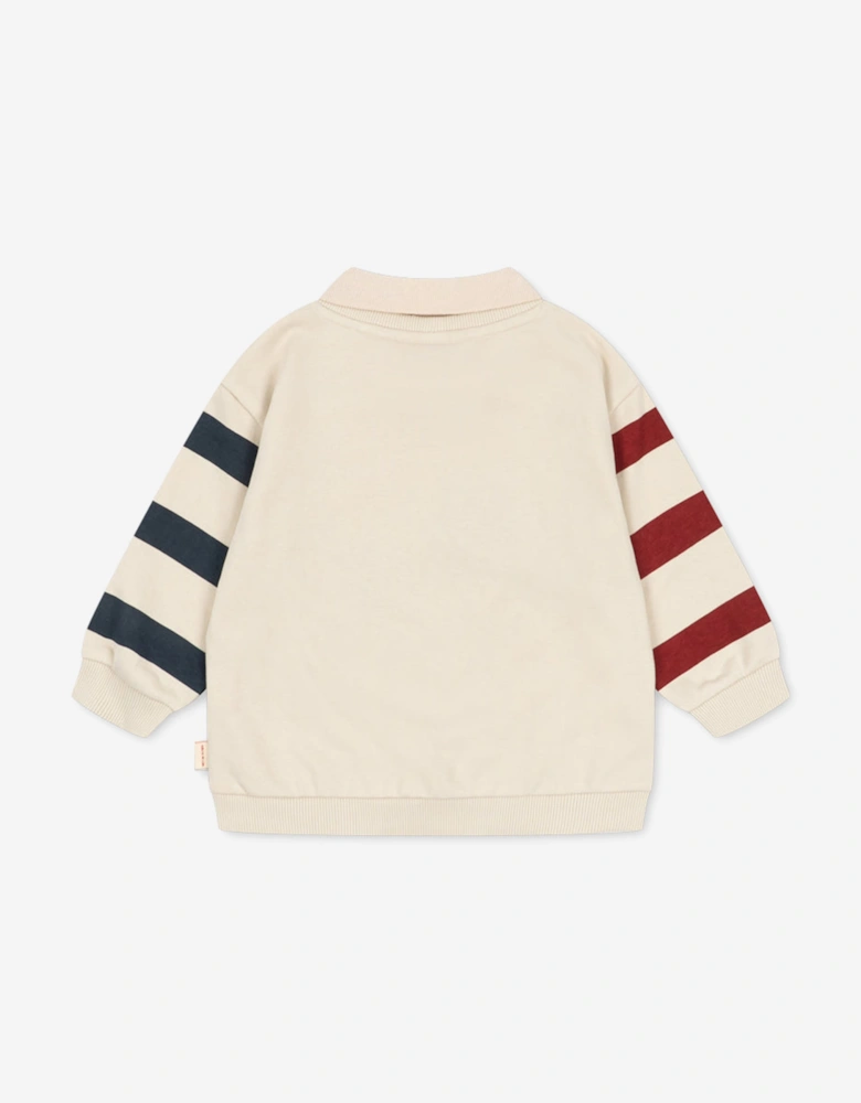 Konges Sløjd Boys Spotty Sweatshirt in Ivory