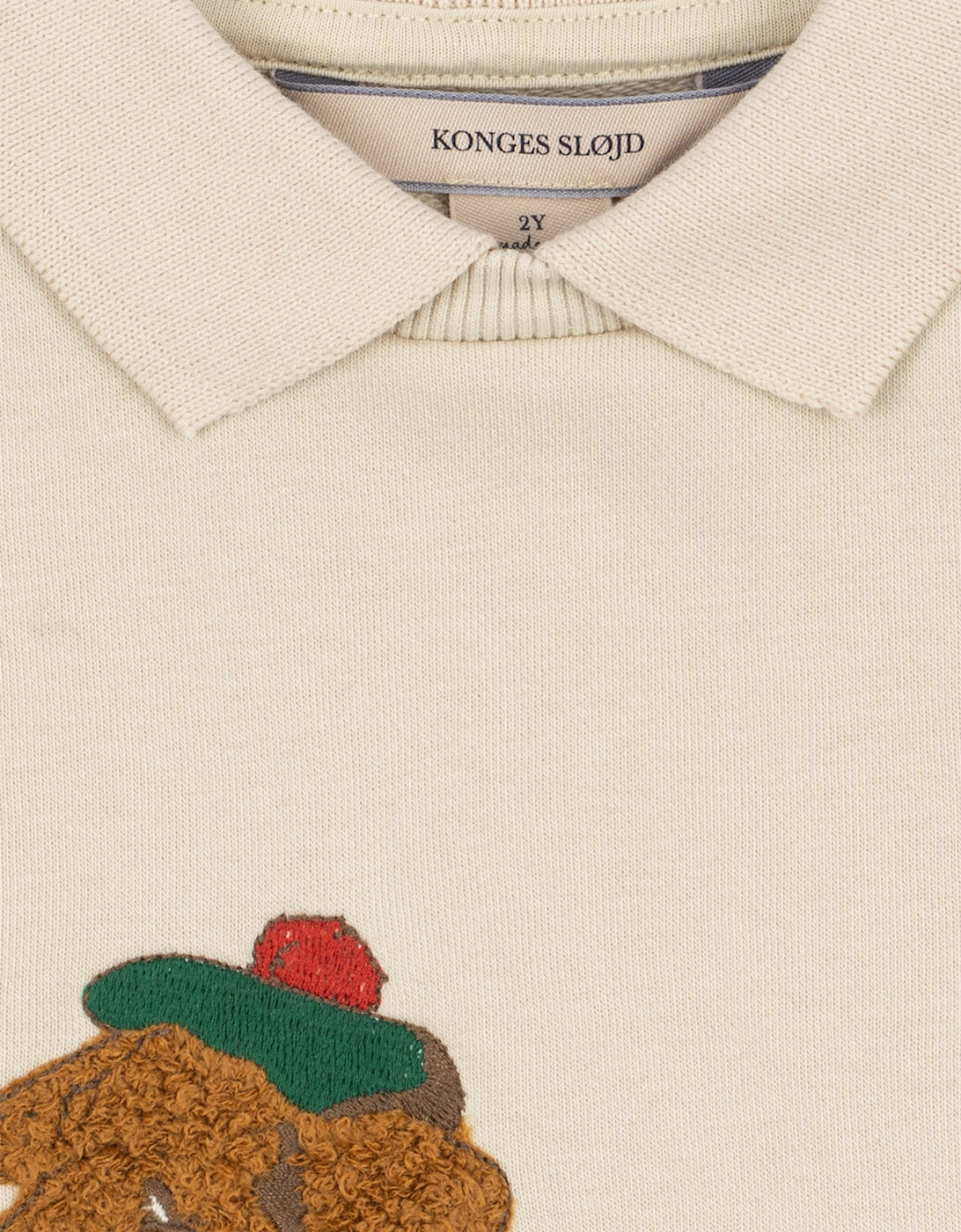 Konges Sløjd Boys Spotty Sweatshirt in Ivory