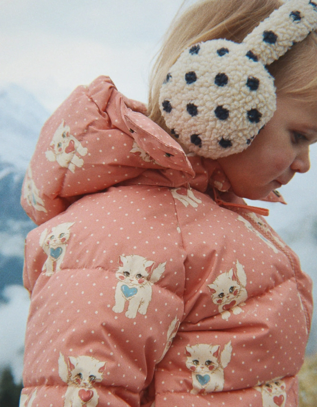 Konges Sløjd Girls Jody Teddy Earmuffs in Beige