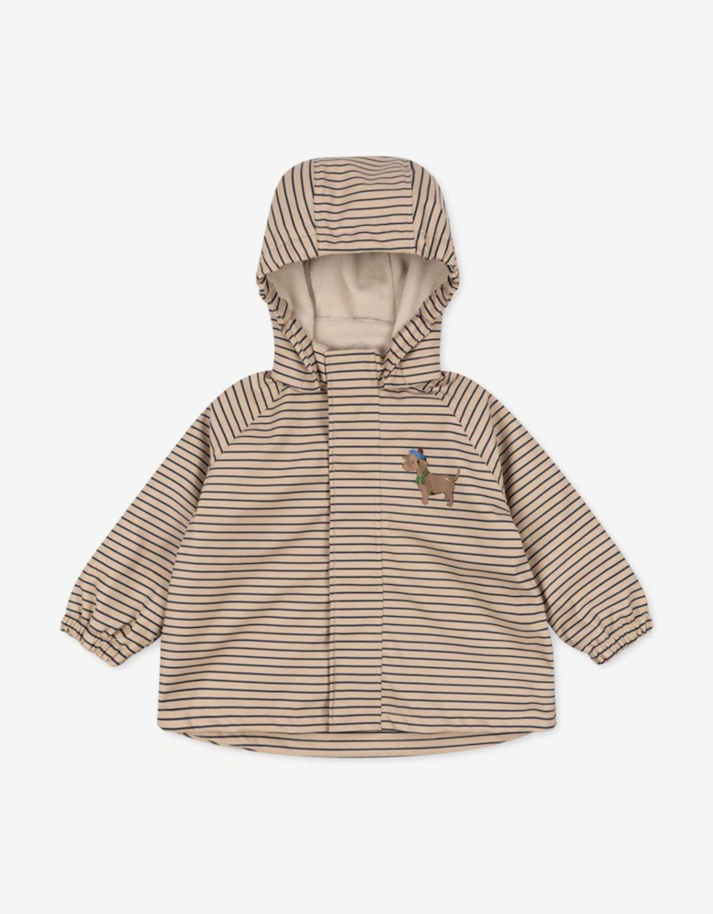 Konges Sløjd Kids Rainy Palme Dog Rain Jacket in Beige