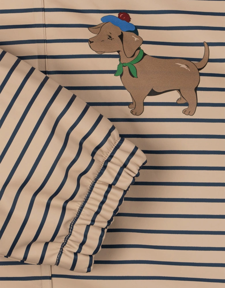 Konges Sløjd Kids Rainy Palme Dog Rain Jacket in Beige