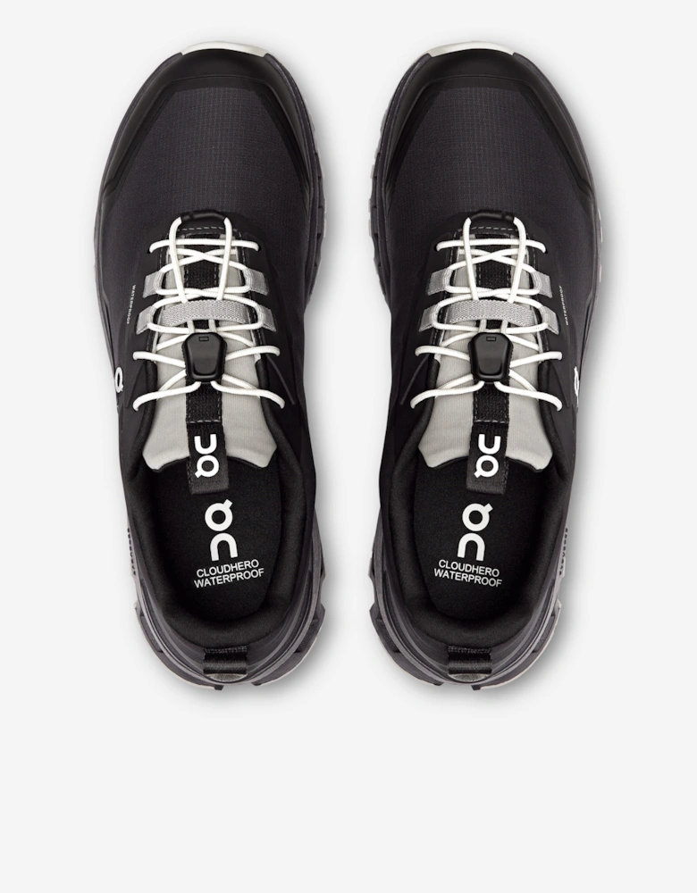 On Running Kids Cloudhero Waterproof Trainers in Black