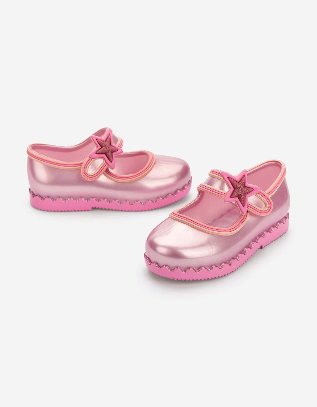 Mini Melissa Girls Hip Ballerina Star Shoes in Pink
