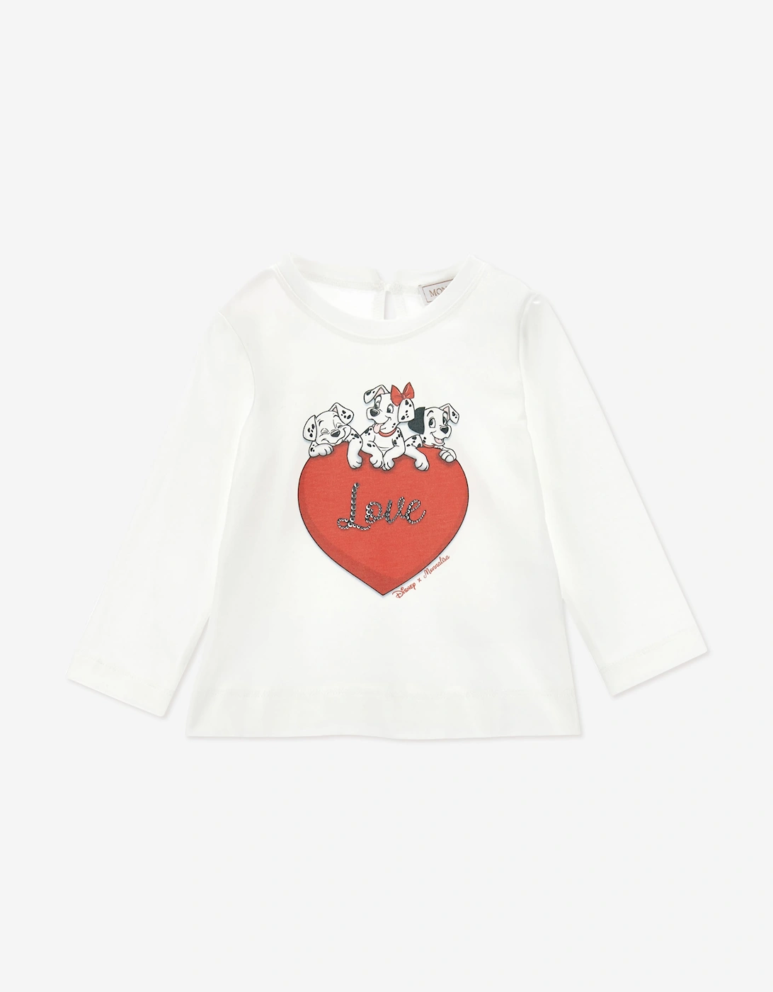 Monnalisa Baby Girls Disney 101 Dalmations T-Shirt in Ivory, 4 of 3