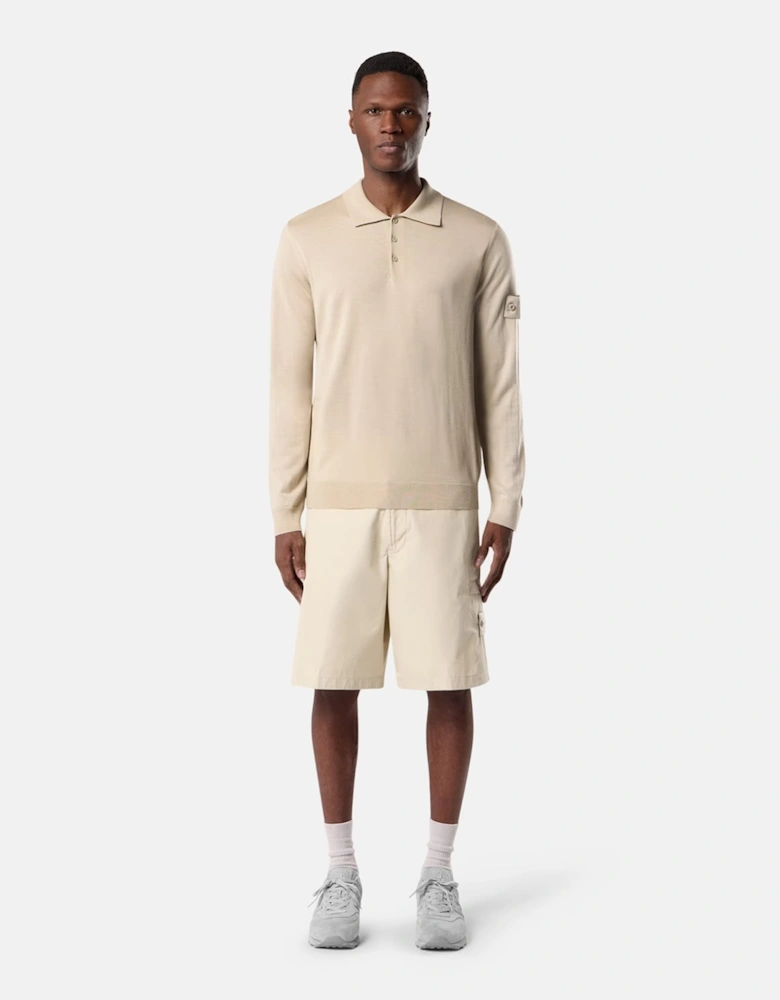 Ghost 5100076 Knitted Polo Beige