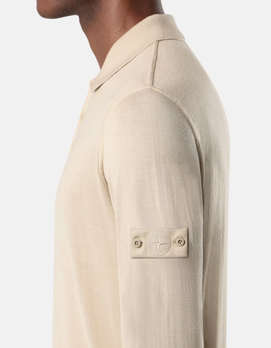 Ghost 5100076 Knitted Polo Beige