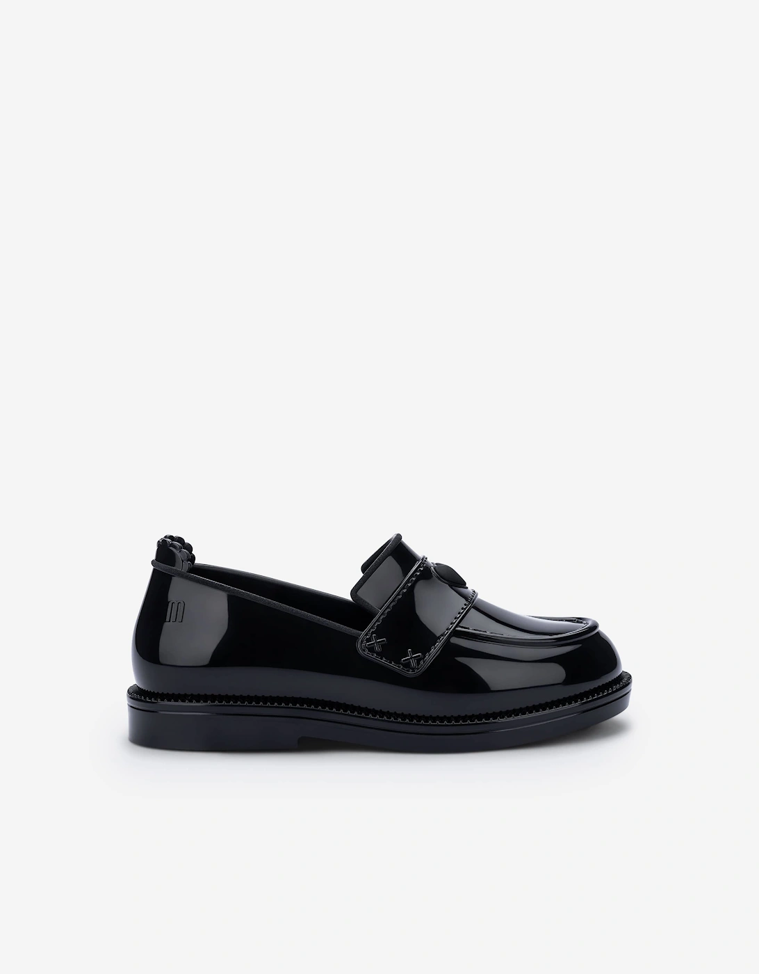 Mini Melissa Girls Royal Love Loafers in Black, 5 of 4