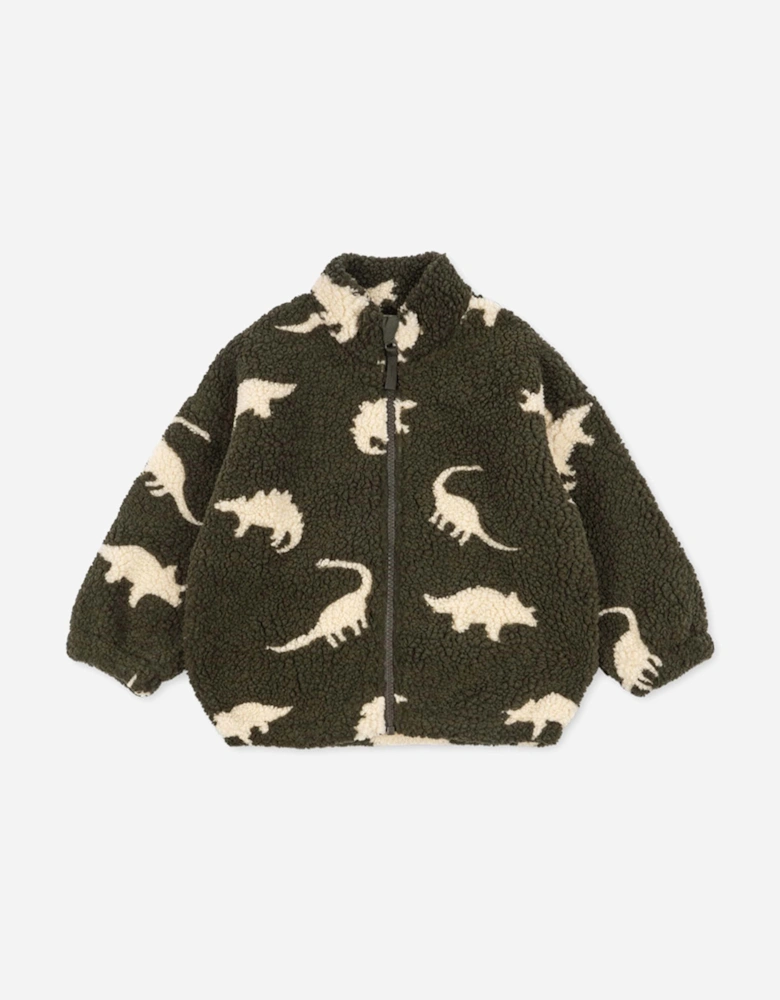 Konges Sløjd Boys Jody Teddy Jacket in Green