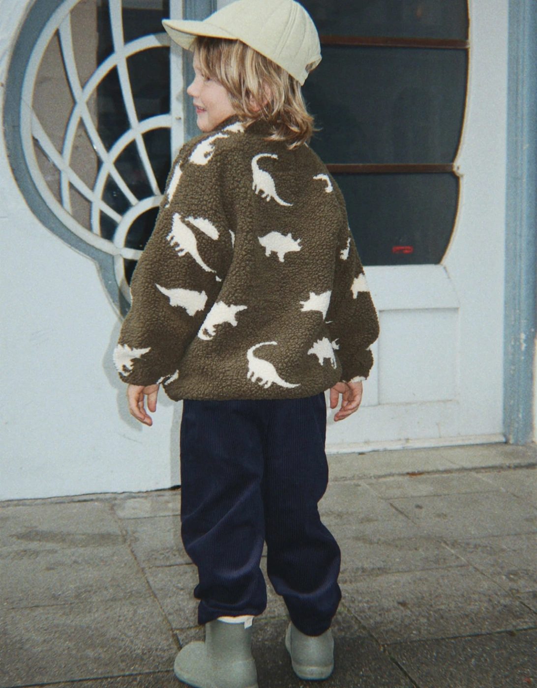 Konges Sløjd Boys Jody Teddy Jacket in Green