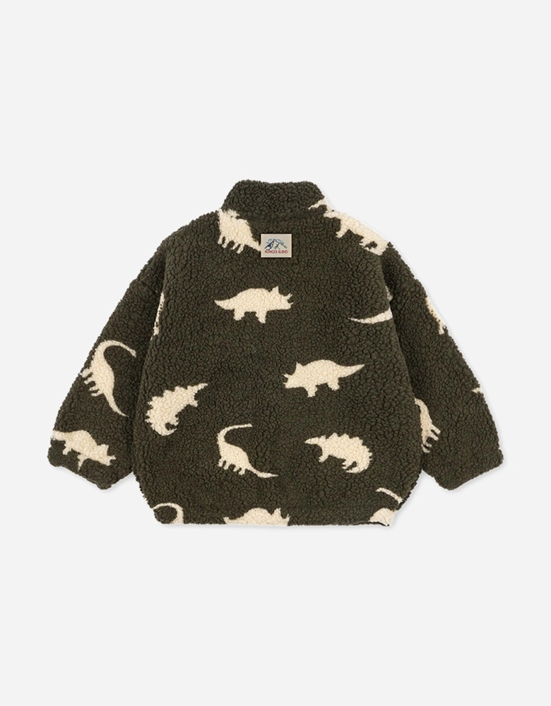 Konges Sløjd Boys Jody Teddy Jacket in Green