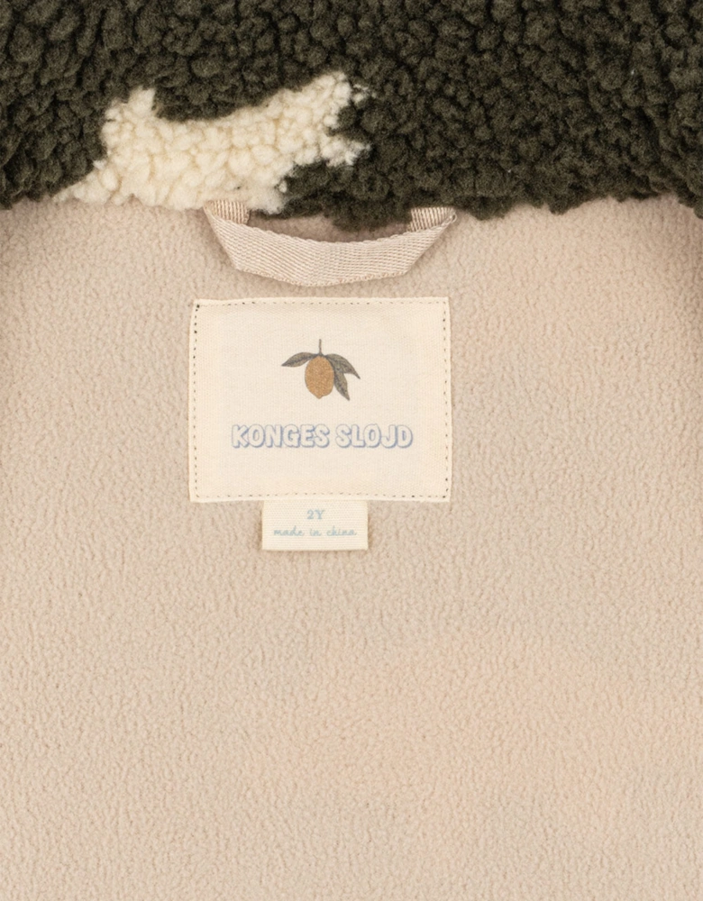 Konges Sløjd Boys Jody Teddy Jacket in Green