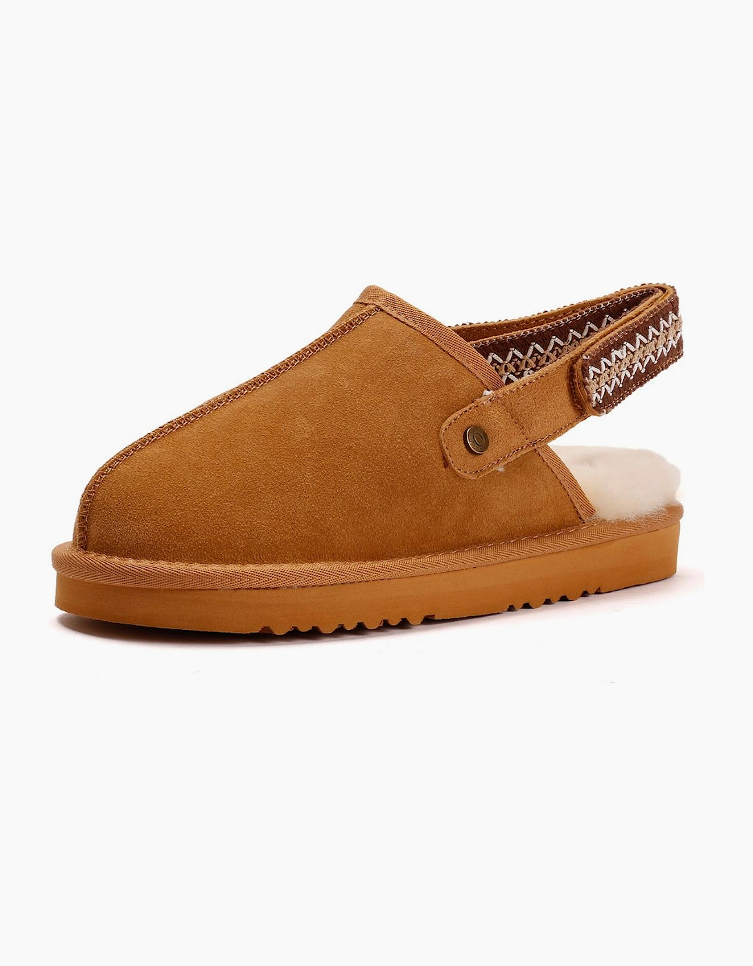 Osprey London The Constellation Suede Women's Tan Slippers
