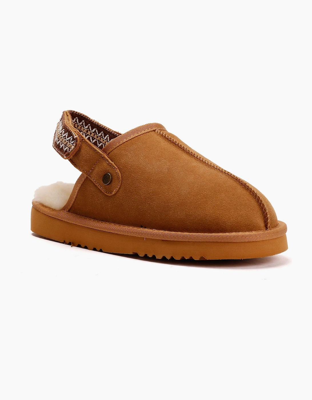 Osprey London The Constellation Suede Women's Tan Slippers