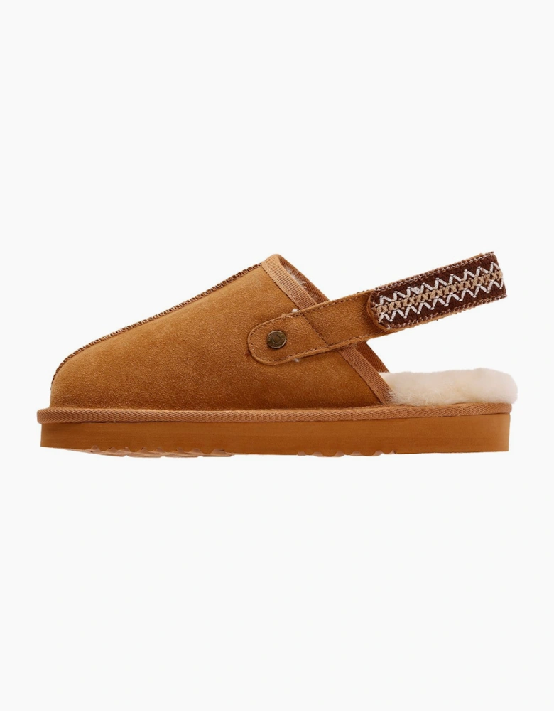 Osprey London The Constellation Suede Women's Tan Slippers
